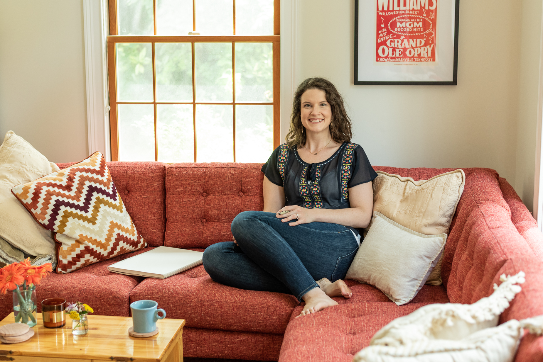 Kristy Keel-Blackmon, owner of Oak Roots Creative at her home.